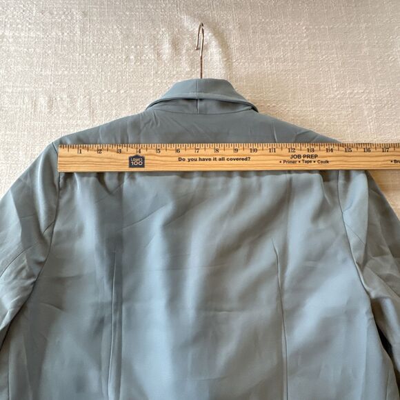 Allegra K Open Front Cardigan Jacket Work Office Business Suit Blazer Blue Sz M - Picture 15 of 16